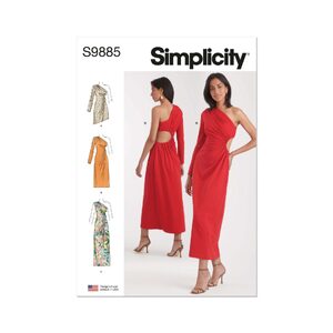 Simplicity Sewing Pattern S9885k5 Misses’ Knit Dress Three Lengths sizes 8-16