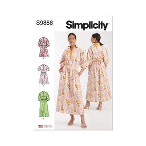Simplicity Sewing Pattern S9888h5 Misses’ Dresses sizes6-14