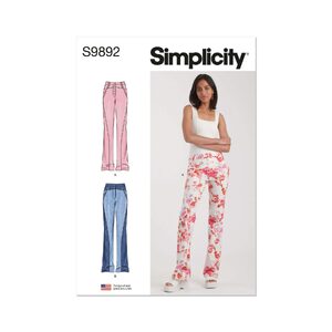 Simplicity Sewing Pattern S9892k5 Misses’ Jeans sizes 8-16