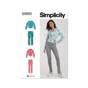 Simplicity Sewing Pattern S9895w3 Misses’ Women Jacket Legging sizes 30w-38w