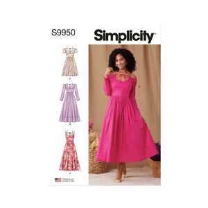 Simplicity Sewing Pattern S9950k5 Misses w Sleeve &amp; Length Variation size 8-16