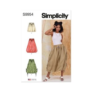 Simplicity Sewing Pattern S9954h5 Misses’ Skirts size 6-14