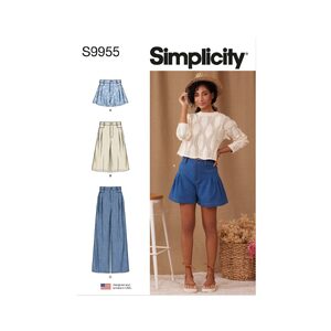 Simplicity Sewing Pattern S9955k5 Misses’ Shorts and trousers size 8-16