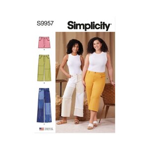 Simplicity Sewing Pattern S9957aa Misses &amp; Women Shorts and trouser size 10-18