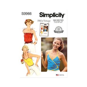 Simplicity Sewing Pattern S9966a Misses’ Tops size 6-16