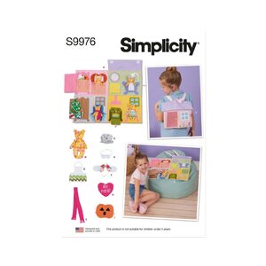 Simplicity Sewing Pattern S9976os Doll House Backpack with Bear