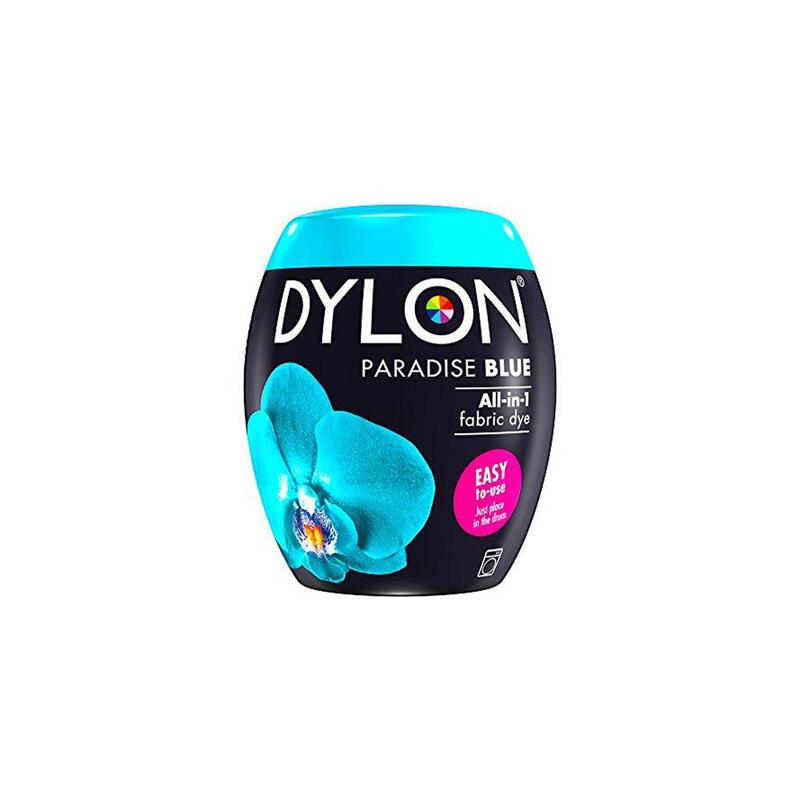 Dylon PARADISE BLUE Fabric Dye, Machine Fabric Pod 350g