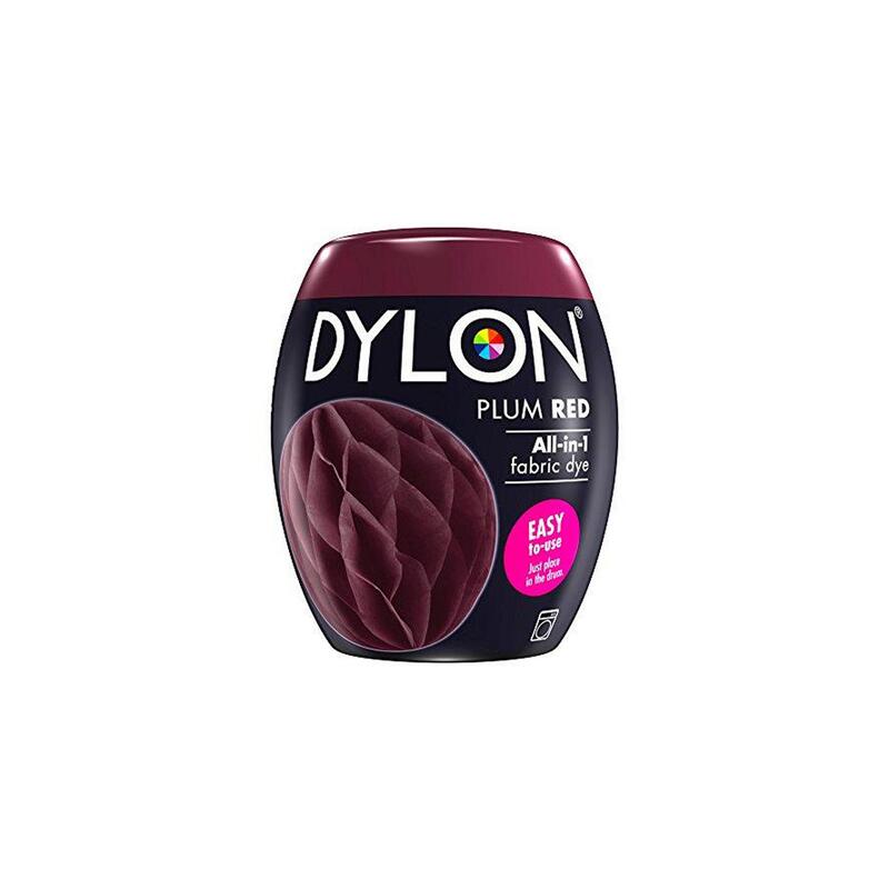 Dylon PLUM RED Fabric Dye, Machine Fabric Pod 350g