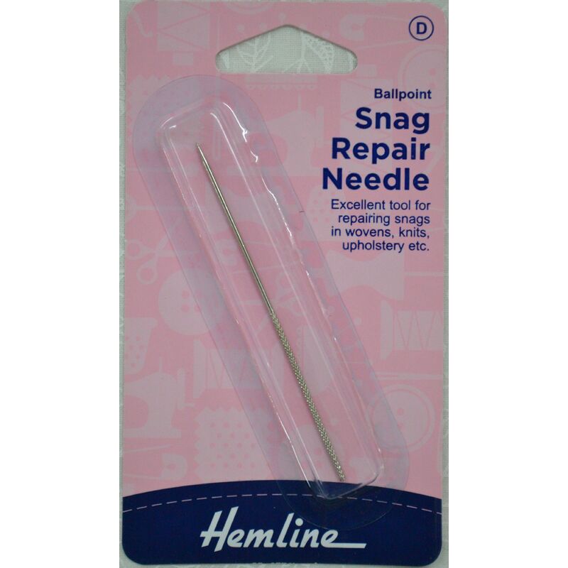 Hemline H247  Snag Repair Needle with Sticky Shank & Ballpoint