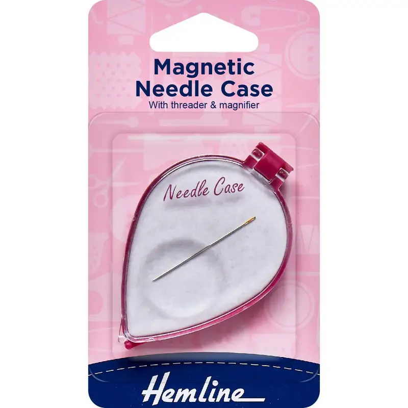 Hemline Magnetic Needle Case With Threader & Magnifier