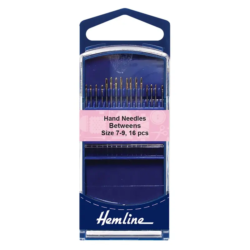 Gold Eye Size 7-9 Hand Needles BETWEENS Pack of 16 by Hemline