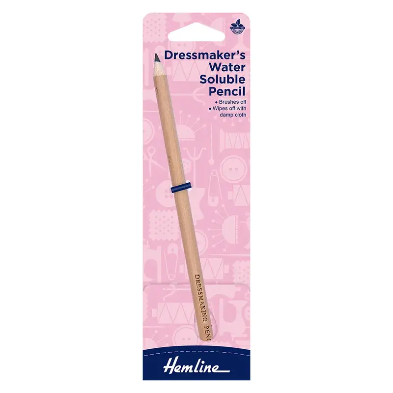 Hemline Dressmakers Water Soluble Pencil, Grey