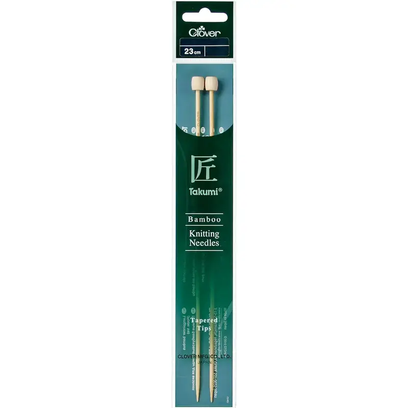 Clover Takumi 23cm x 3.75mm Bamboo Knitting Needles