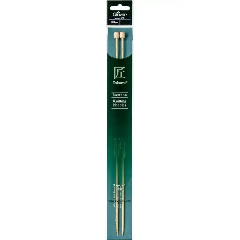 Clover Takumi 33cm x 2.50mm Bamboo Knitting Needles