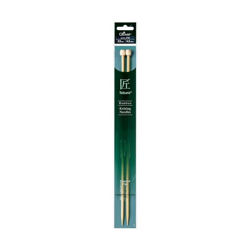 Clover Takumi 33cm x 4.50mm Bamboo Knitting Needles