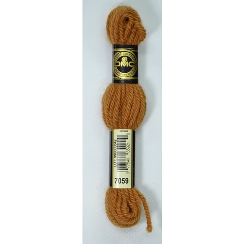 DMC Tapestry Wool #7059 VERY LIGHT BROWN Laine Colbert wool 8m Skein