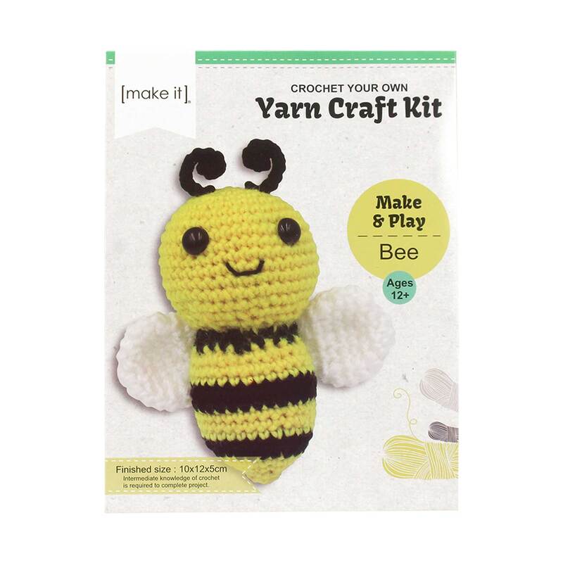 BEE - Crochet Your Own Yarn Craft Kit, Make & Play