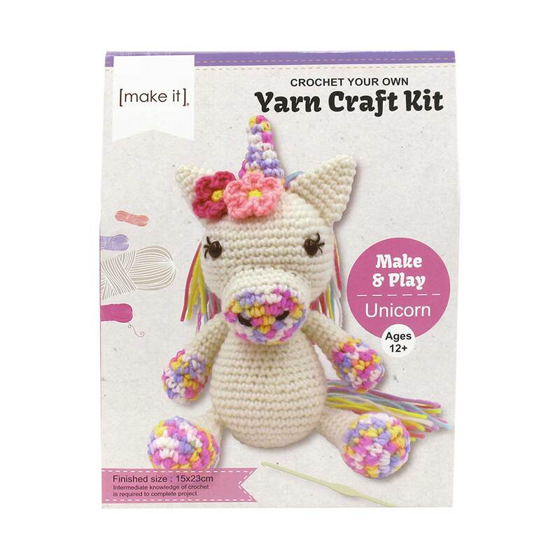 UNICORN - Crochet Your Own Yarn Craft Kit, Make & Play