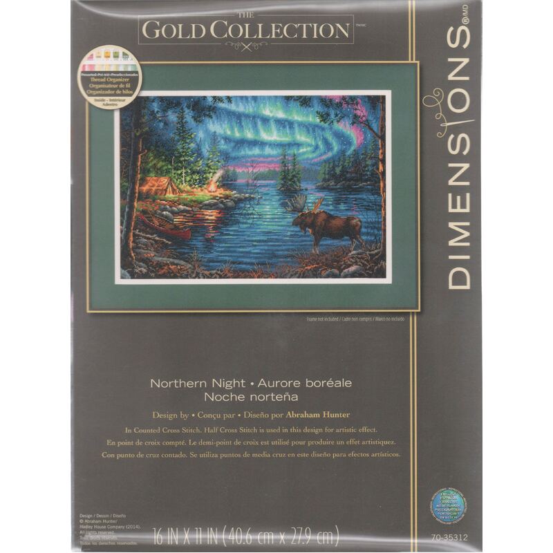 NORTHERN NIGHT Counted Cross Stitch Kit, 70-35312