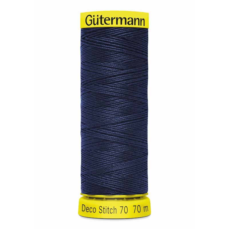 Deco Stitch 70, #310 NAVY BLUE 70m Silky Topstitch Thread