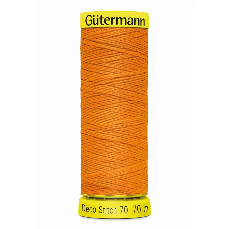 Deco Stitch 70, #350 ORANGE 70m Silky Topstitch Thread