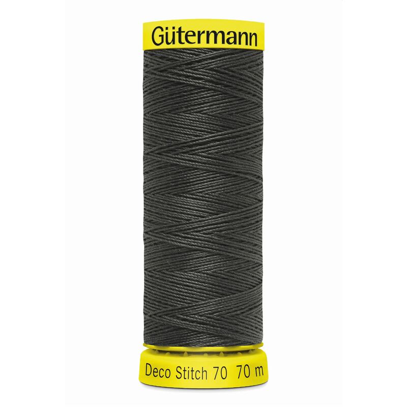 Deco Stitch 70, #36 VERY DARK GREY 70m Silky Topstitch Thread