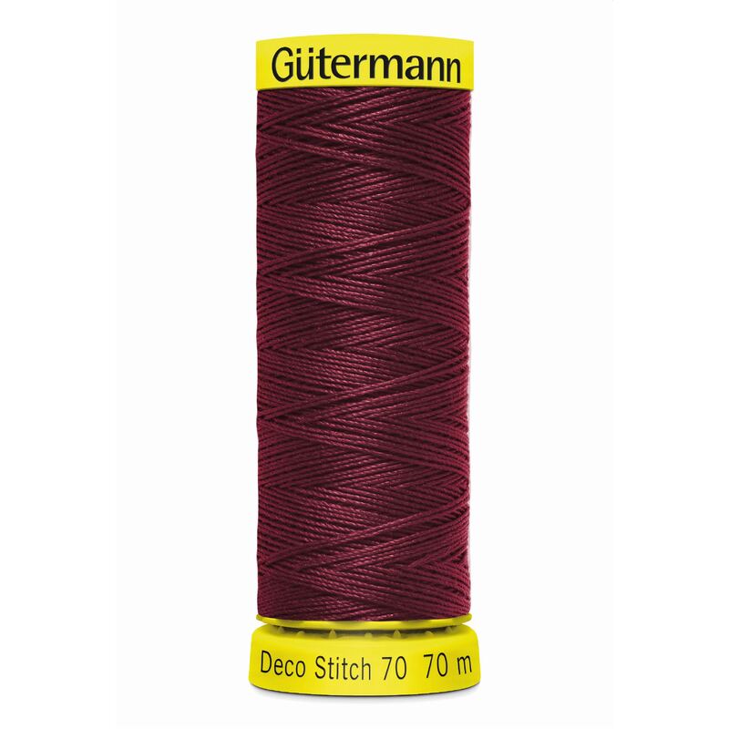 Deco Stitch 70, #369 WINE 70m Silky Topstitch Thread