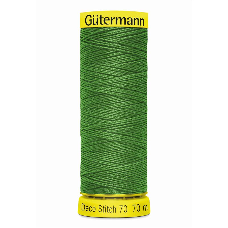 Deco Stitch 70, #396 MID GREEN 70m Silky Topstitch Thread