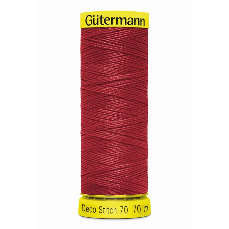 Deco Stitch 70, #46 RASPBERRY RED 70m Silky Topstitch Thread