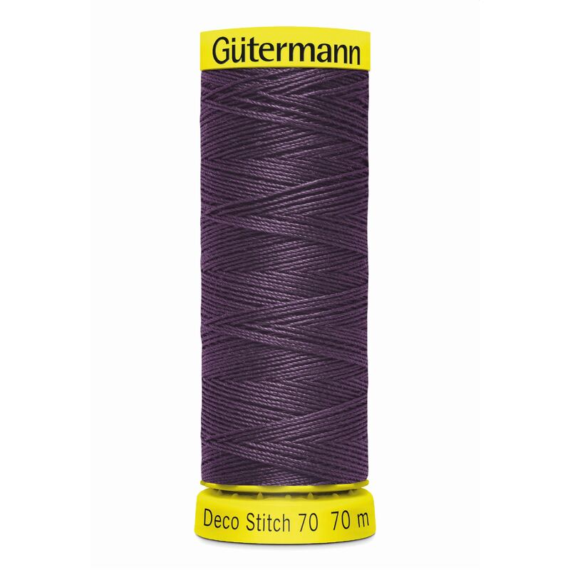 Deco Stitch 70, #512 DARK AUBERGINE 70m Silky Topstitch Thread