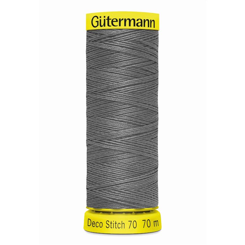 Deco Stitch 70, #701 DARK STEEL GREY 70m Silky Topstitch Thread