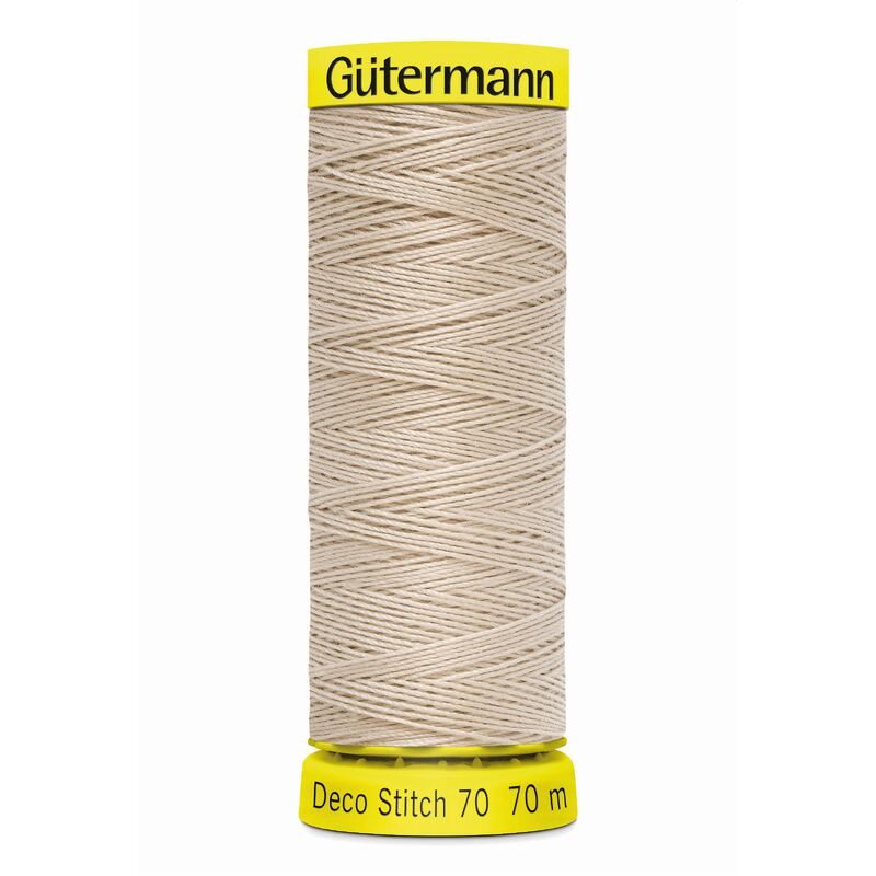 Deco Stitch 70, #722 Beige 70m Silky Topstitch Thread