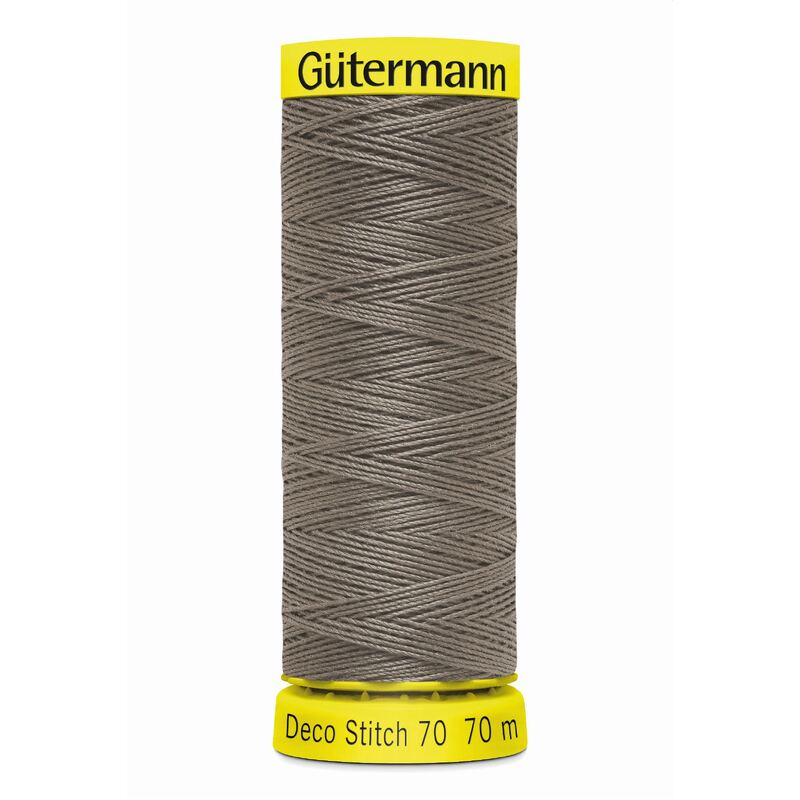 Deco Stitch 70, #727 MEDIUM TAUPE 70m Silky Topstitch Thread