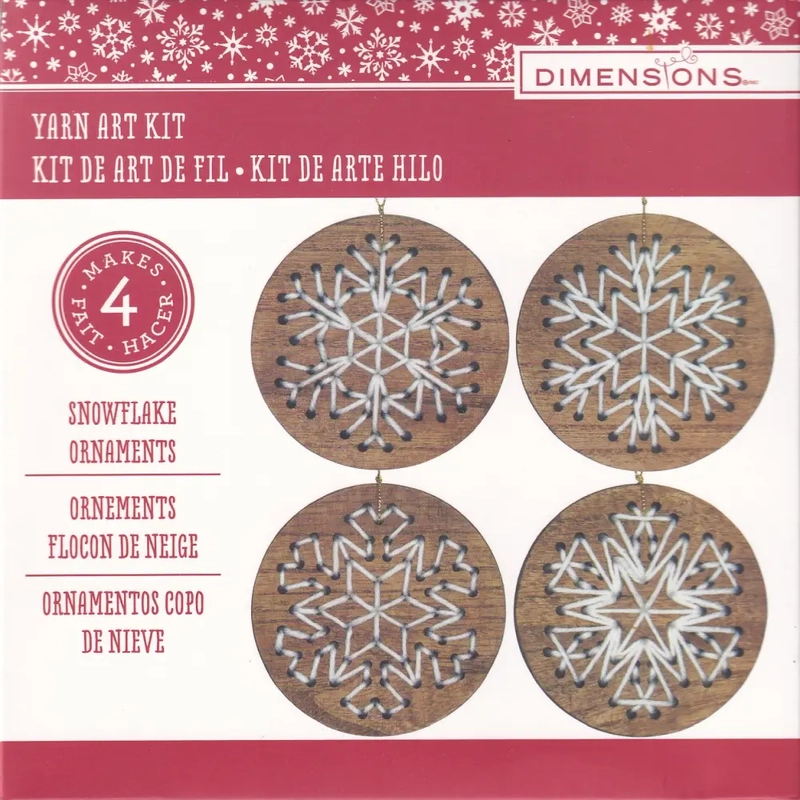 Snowflake Ornaments Yarn Art Kit