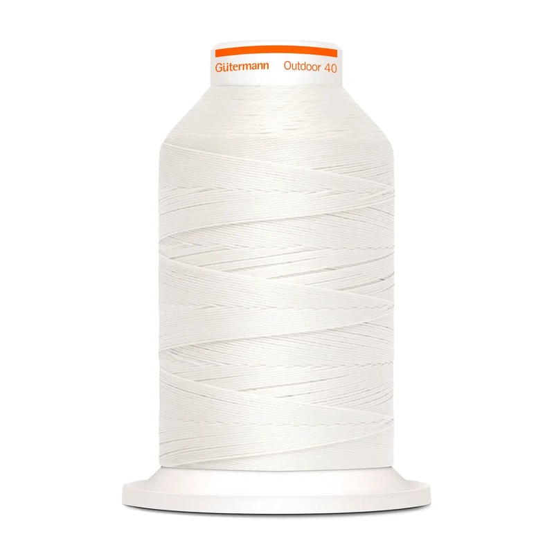 Gutermann Outdoor (No. 40) Polyester Thread, #1005 WHITE, 400m