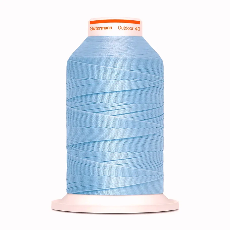 Gutermann Outdoor (No. 40) Polyester Thread, #6510 LIGHT BLUE, 400m