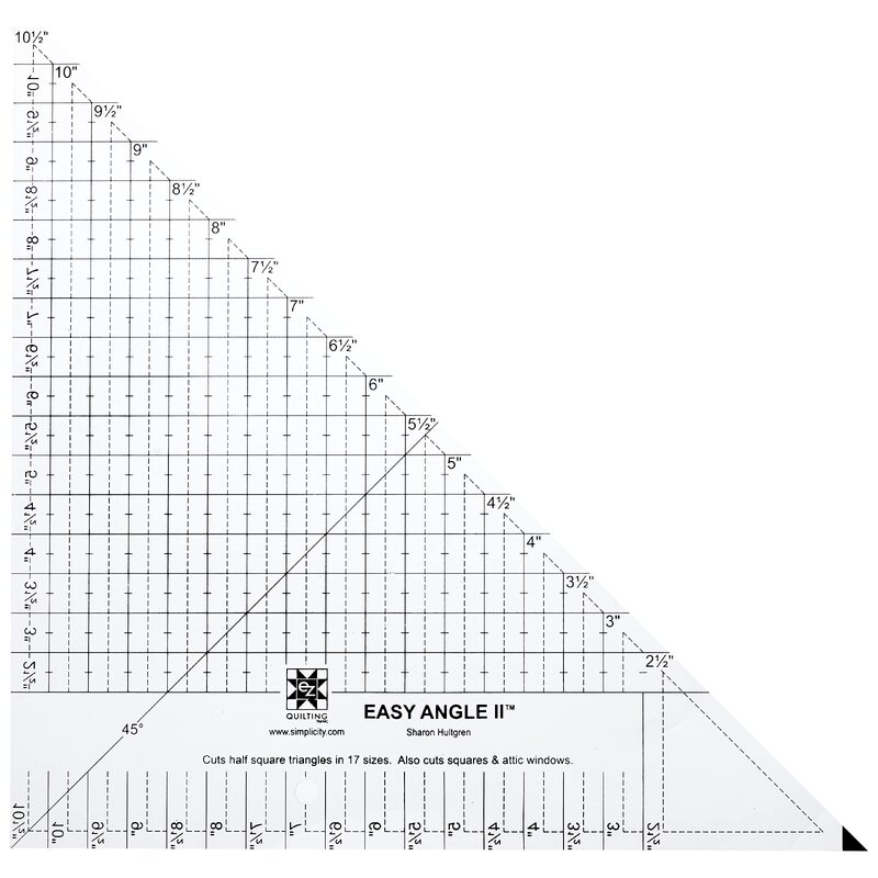 Half Square Triangle 10 1/2" Ruler by EZ Quilting #882670147A