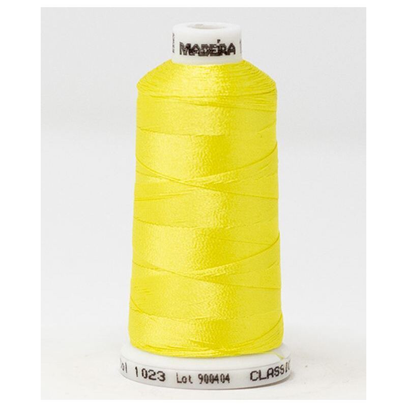 Madeira Classic Rayon 40, #1023 LEMON 1000m Embroidery Thread