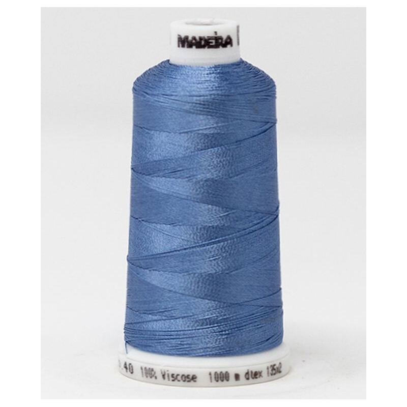 Madeira Classic Rayon 40, #1028 COUNTRY KITCHEN BLUE 1000m Embroidery Thread