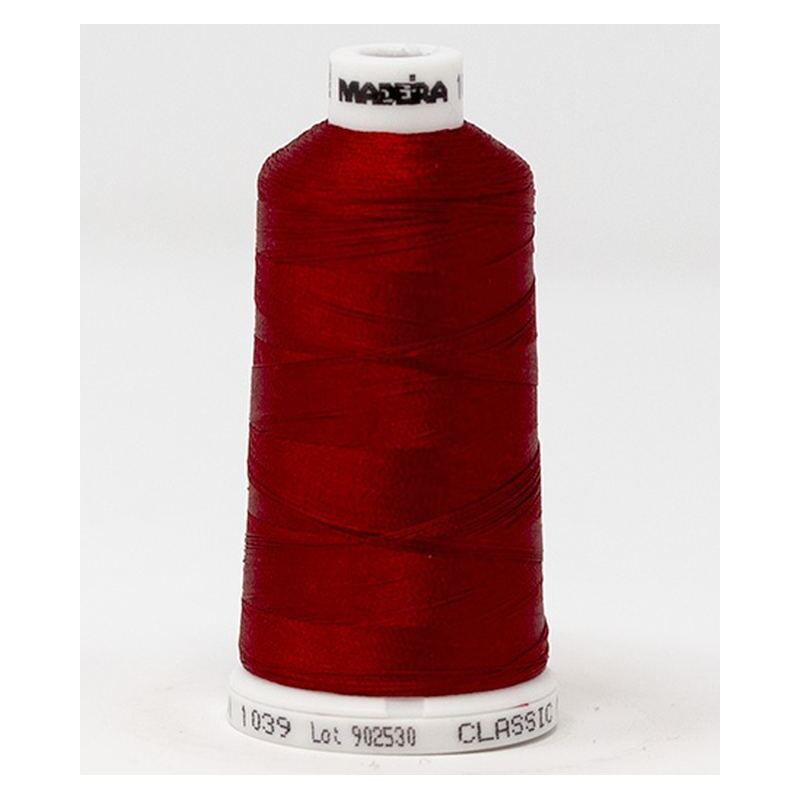 Madeira Classic Rayon 40, #1039 BRICK RED 1000m Embroidery Thread