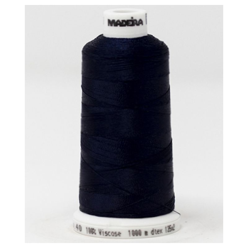 Madeira Classic Rayon 40, #1043 NAVY 1000m Embroidery Thread