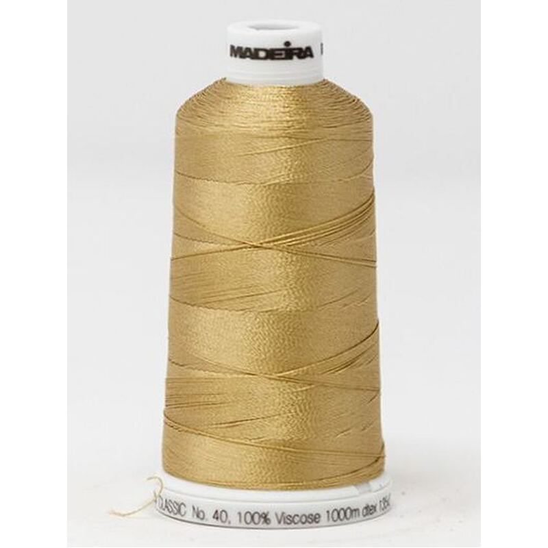 Madeira Classic Rayon 40, #1055 LATTE 1000m Embroidery Thread