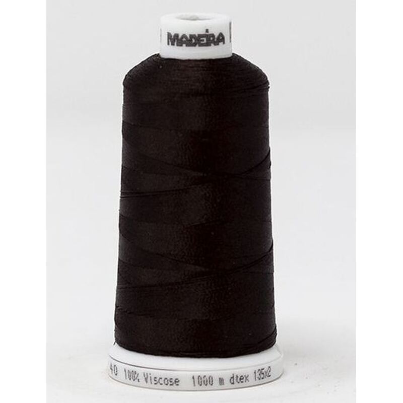 Madeira Classic Rayon 40, #1059 DARK CHOCOLATE 1000m Embroidery Thread