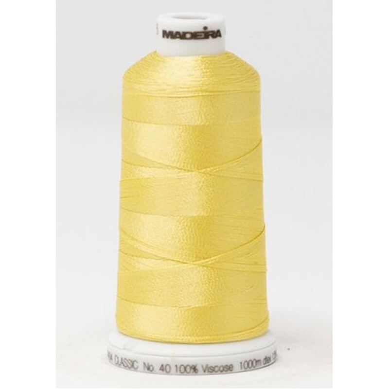 Madeira Classic Rayon 40, #1066 CORNMEAL 1000m Embroidery Thread