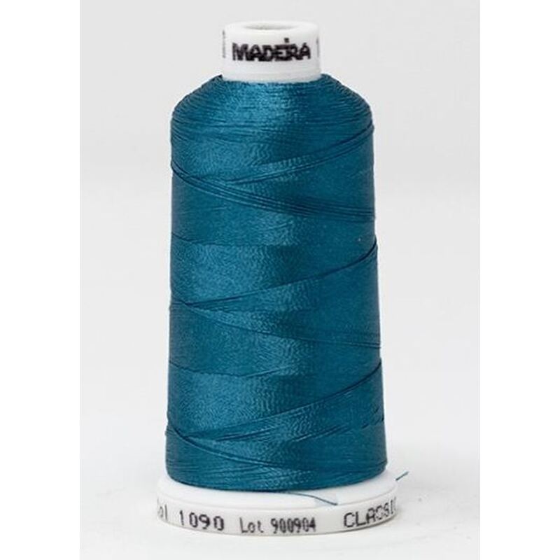 Madeira Classic Rayon 40, #1090 DEEP SKY BLUE 1000m Embroidery Thread