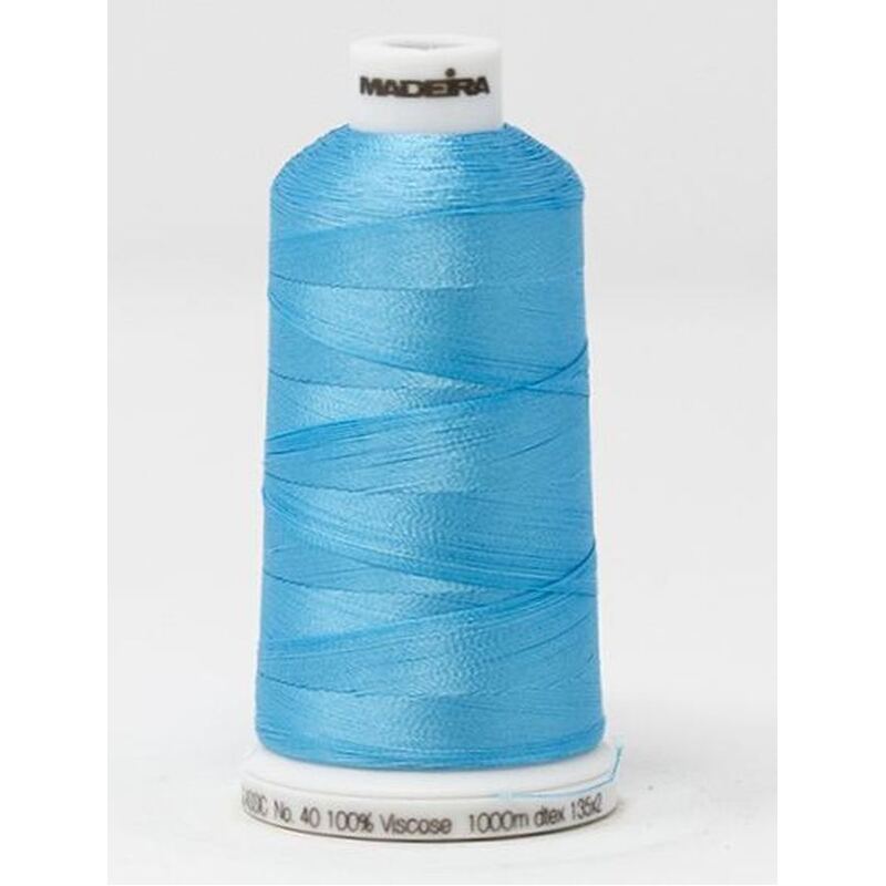 Madeira Classic Rayon 40, #1093 AZURE SEA 1000m Embroidery Thread