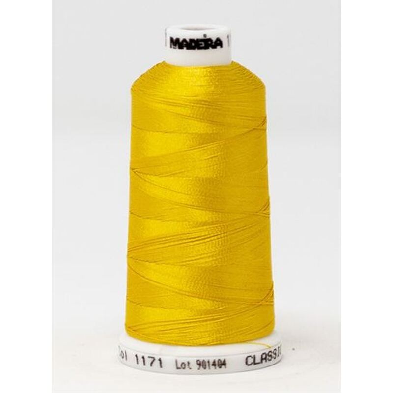 Madeira Classic Rayon 40, #1171 LEMON DROP 1000m Embroidery Thread