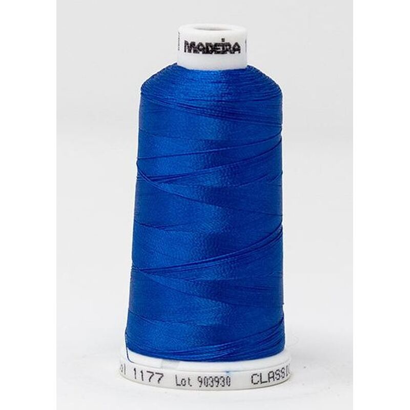 Madeira Classic Rayon 40, #1177 BLUE BIRD 1000m Embroidery Thread