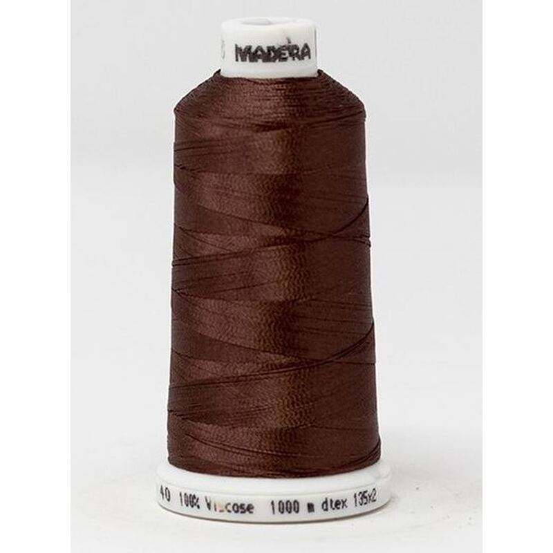 Madeira Classic Rayon 40, #1259 COCOA 1000m Embroidery Thread