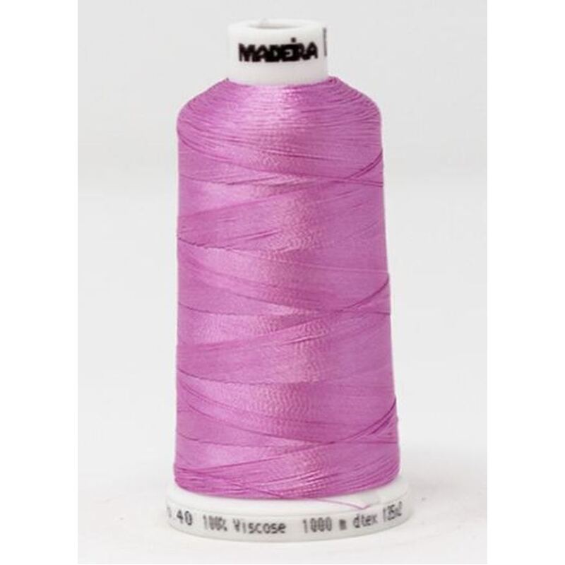 Madeira Classic Rayon 40, #1321 BUBBLE GUM PINK 1000m Embroidery Thread